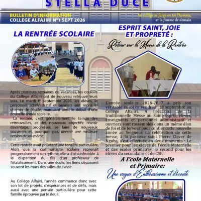 ALFA NEWS N°1 / septembre 2026