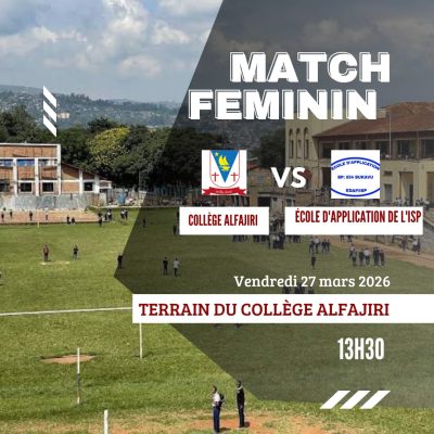 MATCH FEMININ ALFAJIRI VS EDAP ISP/BUKAVU